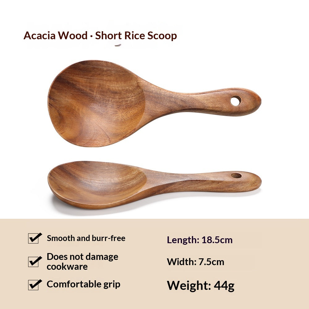 Spatula Soup Ladle And Wooden Turner Set In Teak