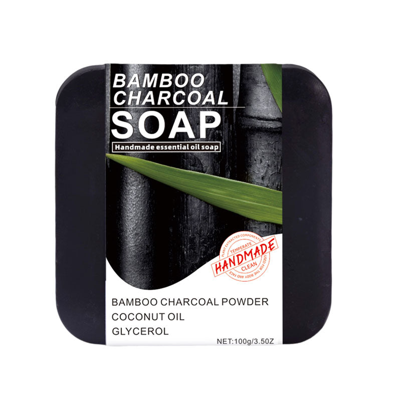Bamboo Charcoal Essential Oil Soap for Body Care - 100g