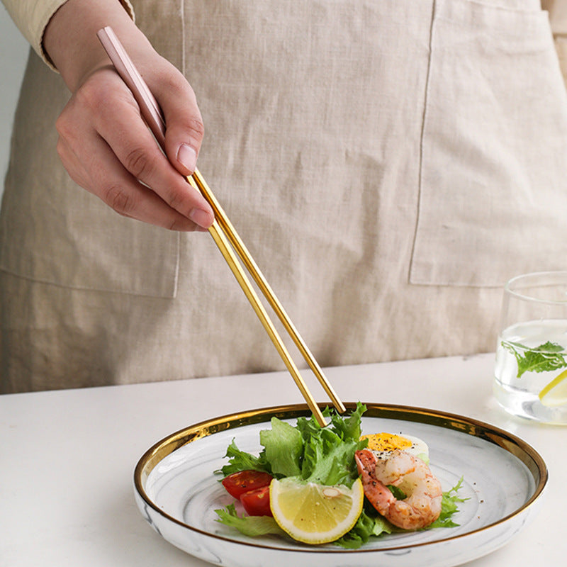 Stainless Steel Non-Slip Anti-Fungal Chopsticks for Home Use