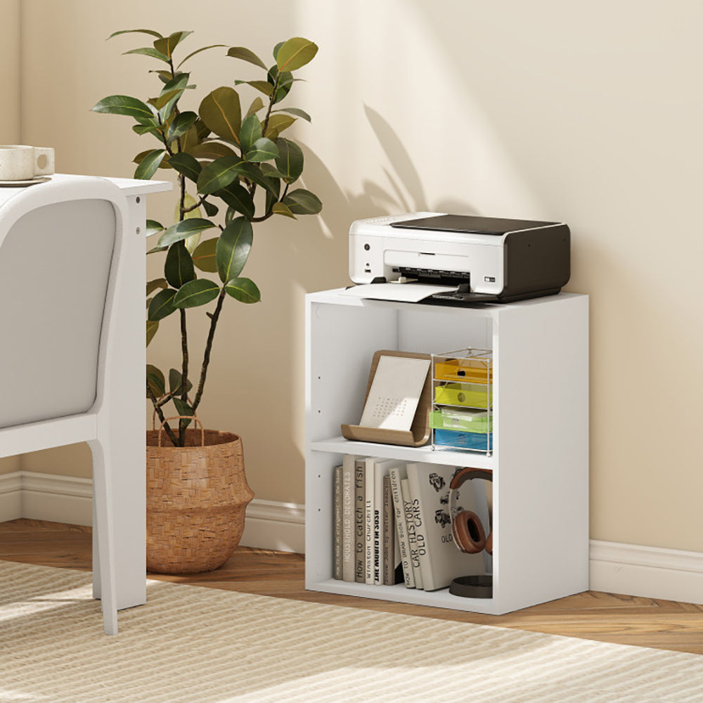 2-Cube Open Bookshelf with Adjustable Shelf - Versatile Storage