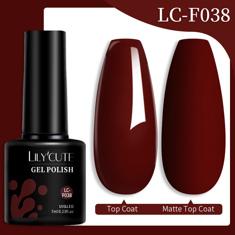 Colored Glitter Nail Glue Set for Nail Art - Waterproof & Non-Flushing