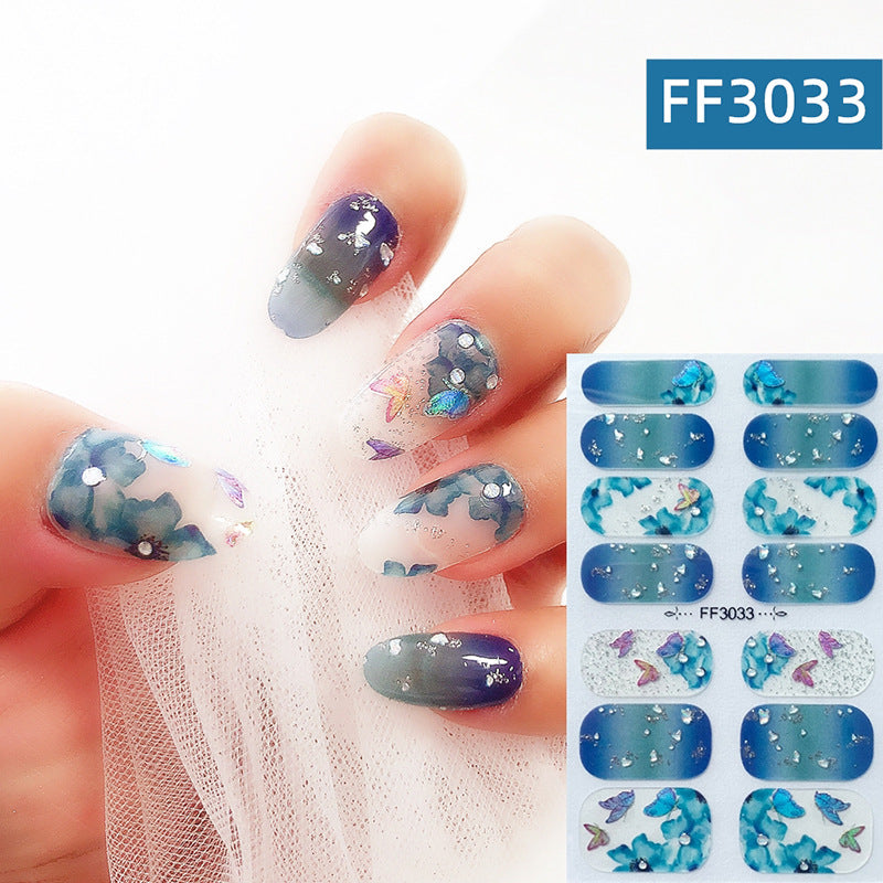 3D Nail Art Crystal Nail Polish Film Full Paste Non-Toxic Durable Stickers