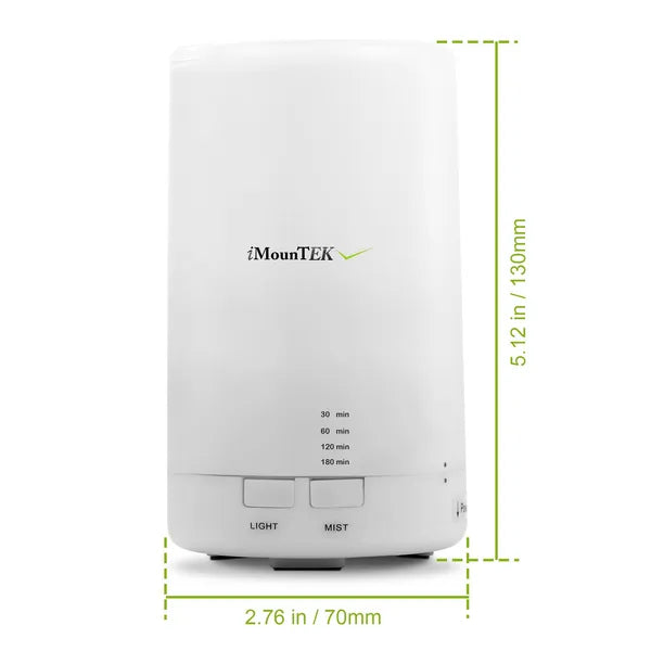 Mini Ultrasonic Aroma Diffuser with Colorful Night Lights and 4 Timer Settings