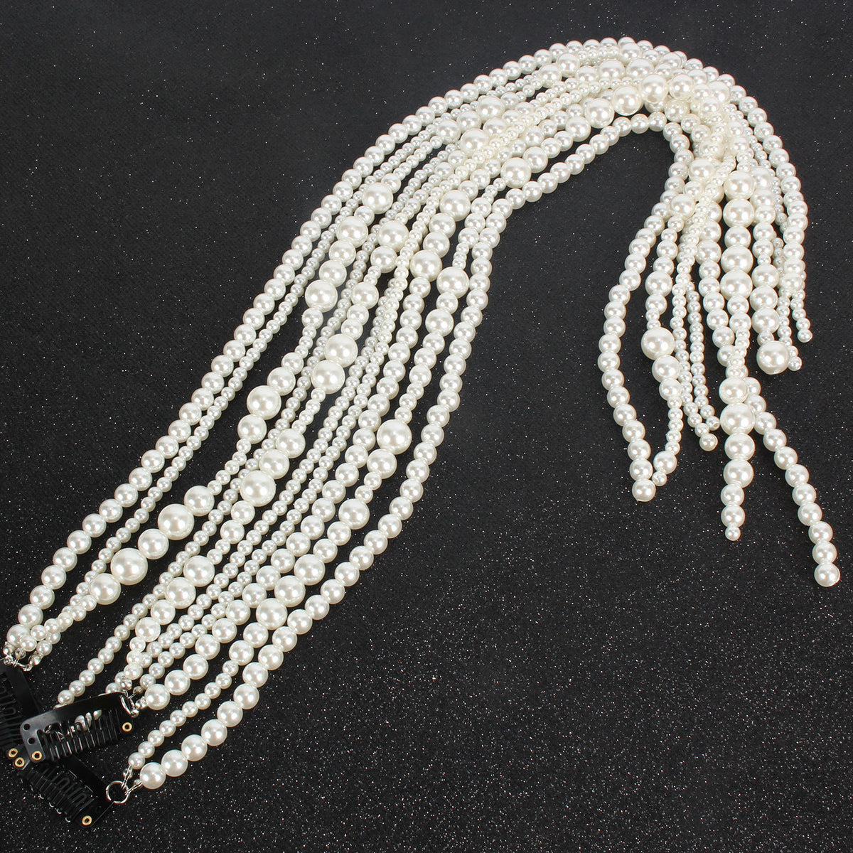 Women's Pearl Fringed Headband U-Shape
