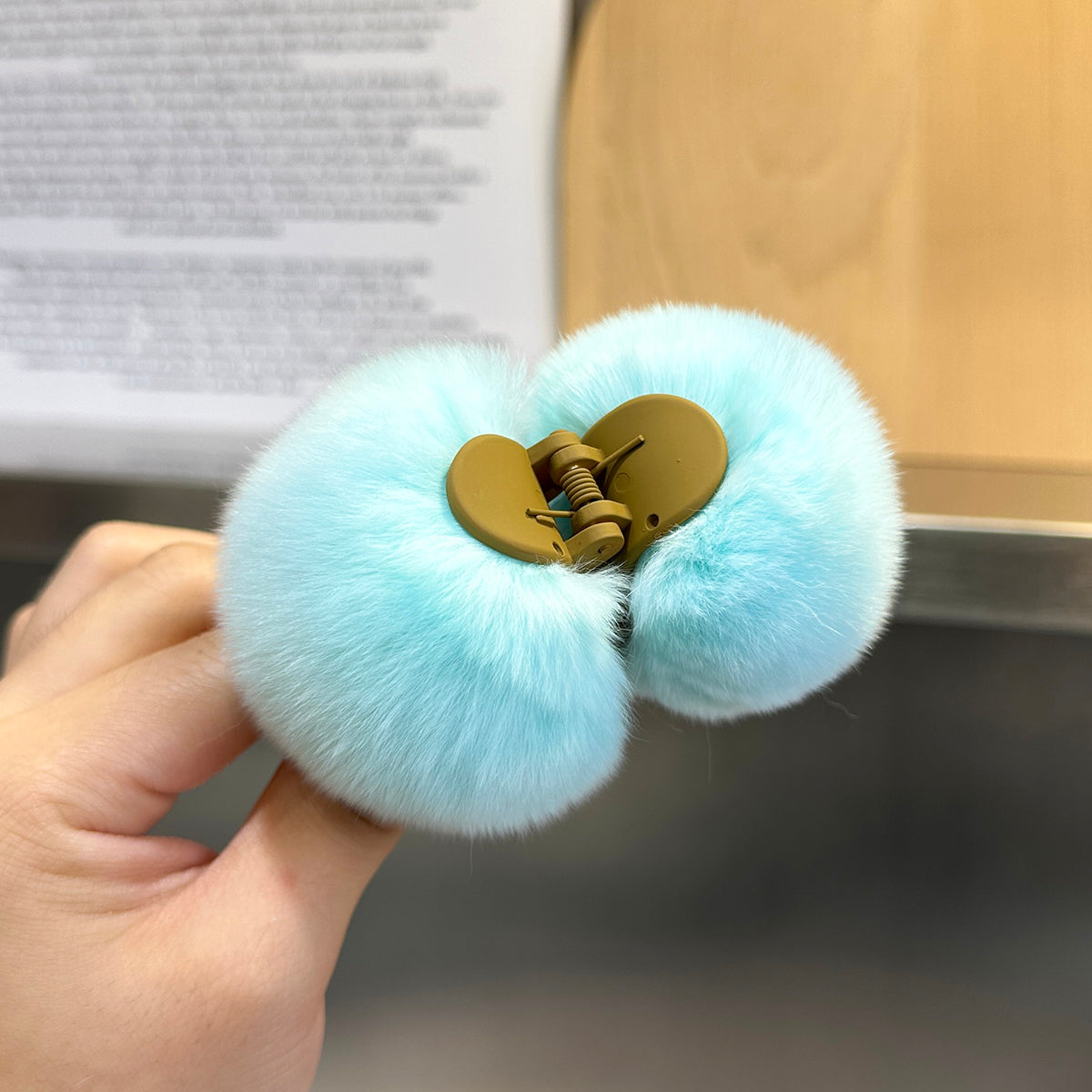Plush Rabbit Hair Barrette - Children's Hair Clip