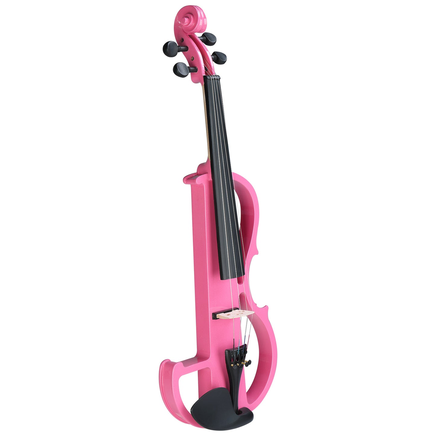 Electric Silent Violin with Case - 4/4 Size, Pink