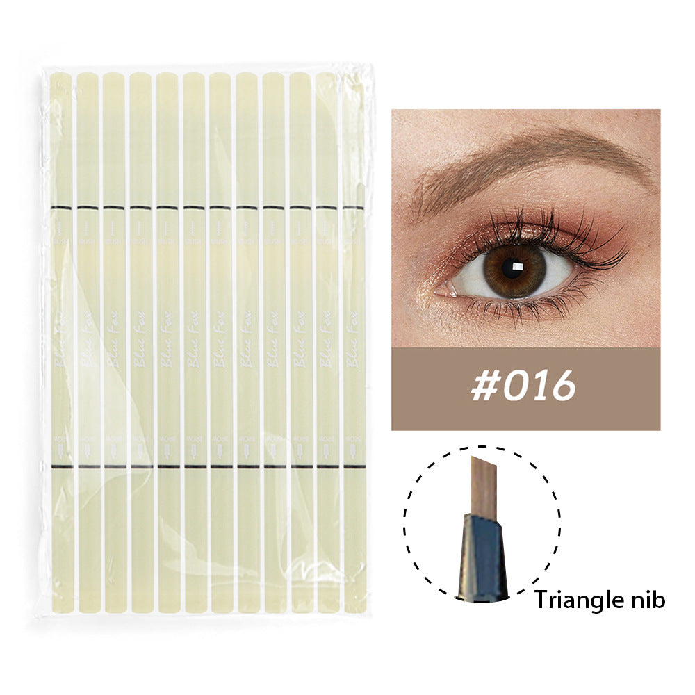 Double-Headed Eyeliner and Eyebrow Pencil Set - Rotatable, Multi-Color