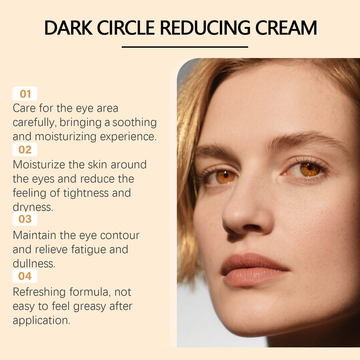 Dark Circle-Reducing Eye Cream 50g for Brightening & Skin Care