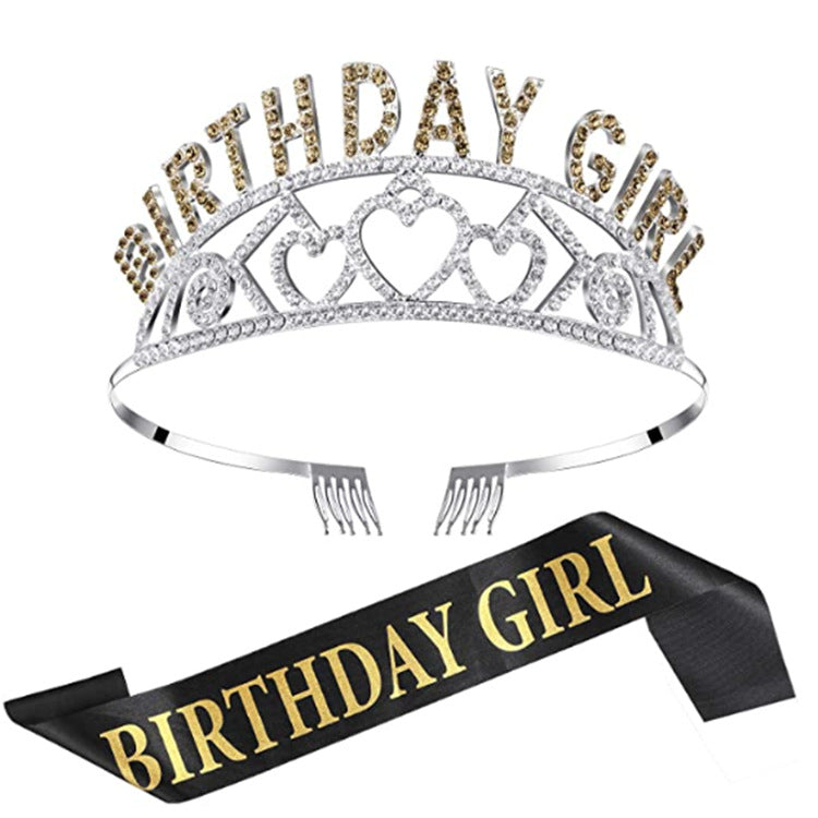 Diamond Crown Tiara Headband Party Decoration