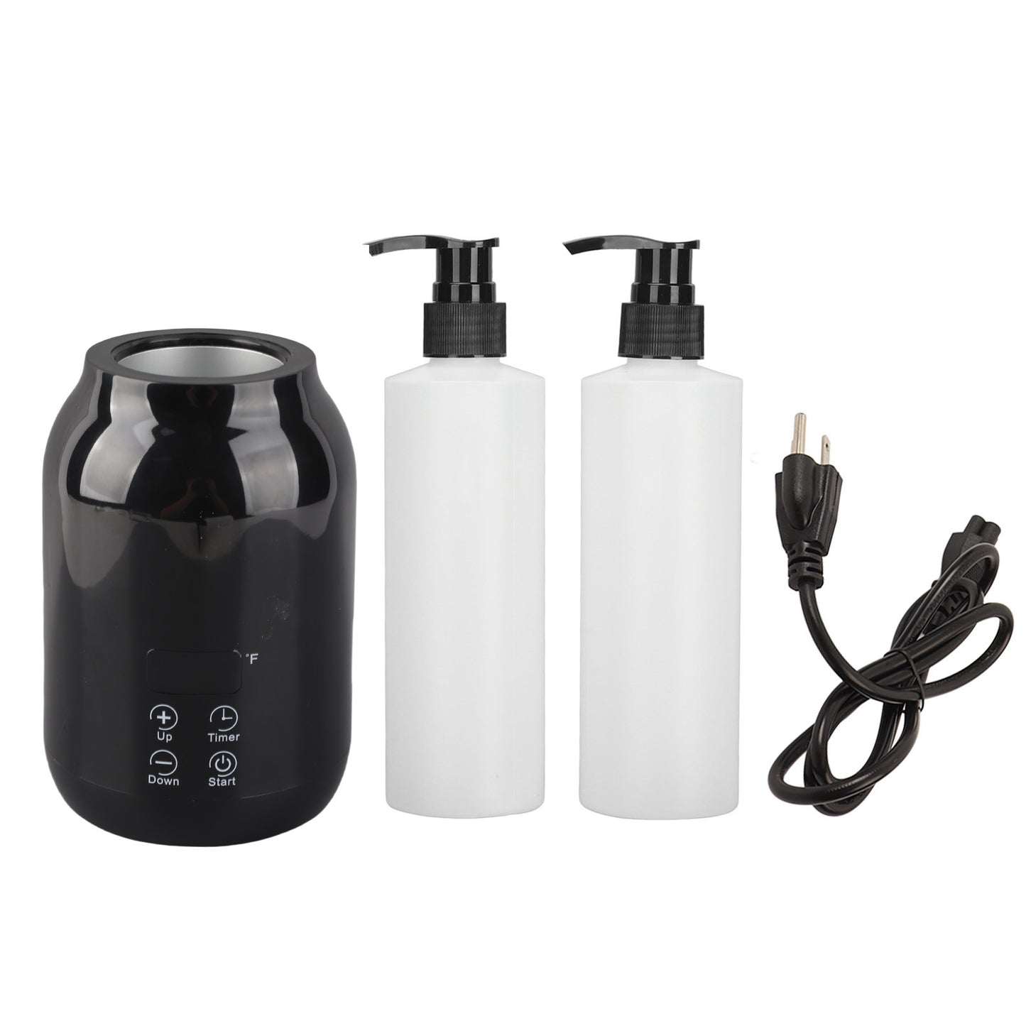 Single Bottle Massage Oil Warmer with LED Temperature Control & 2 Bottles