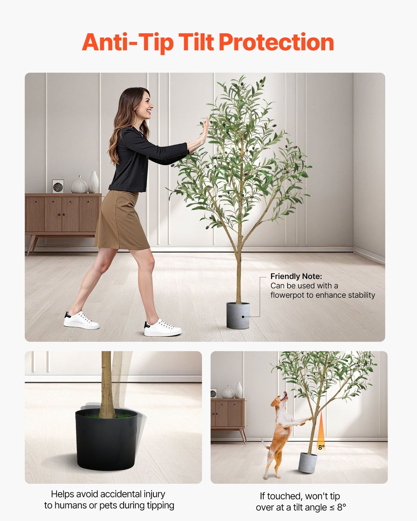 5FT Artificial Olive Tree with Black Pot - Lifelike Fake Plant for Home & Office Decor