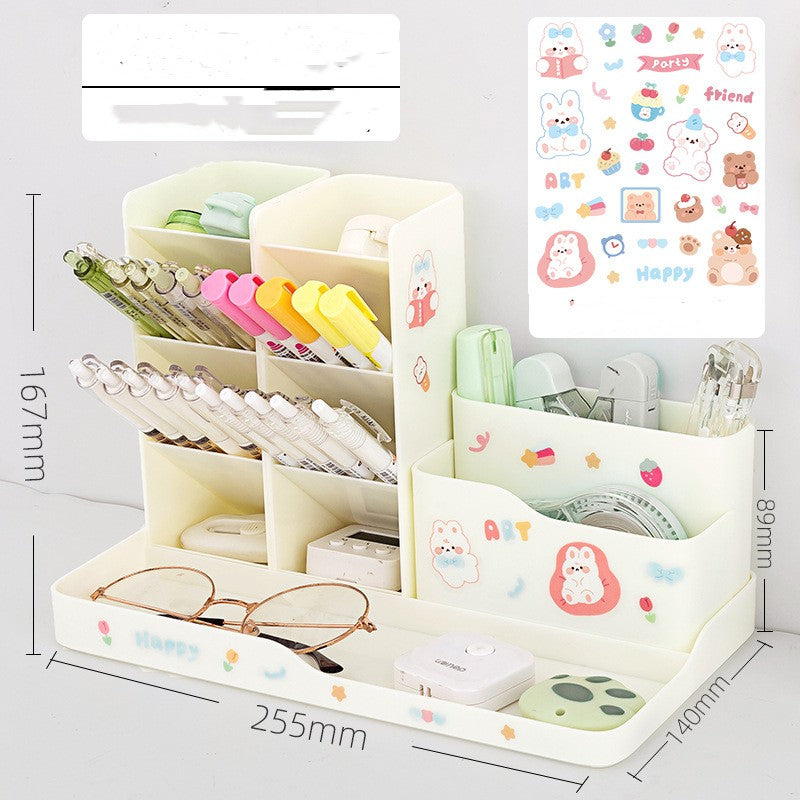 Multifunctional Pen Holder with Storage Box - Home Organization