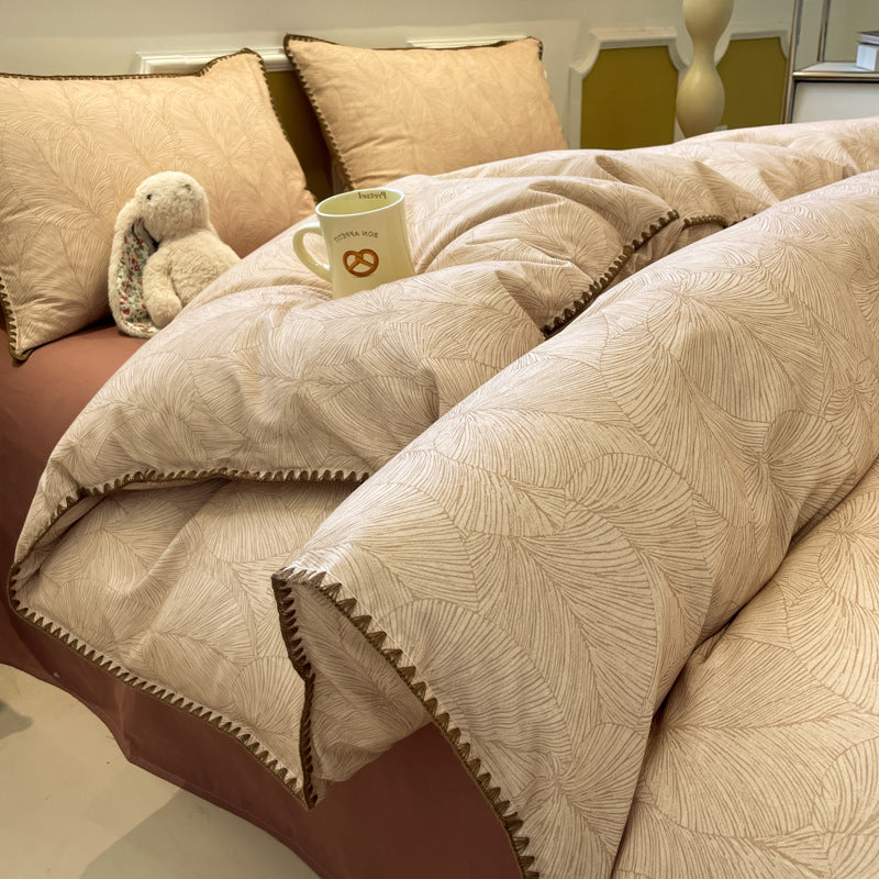 Thickened Cotton Duvet Cover Set for Fall and Winter - Modern & Minimalist