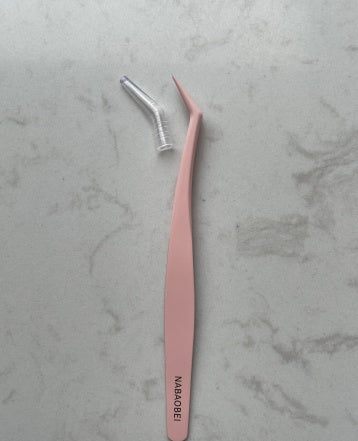 Non-Stick Teflon Lash Tweezers for Precision Eyelash Extension Application