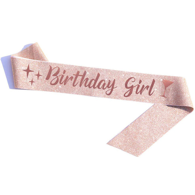 Party Crown Belt Set for Birthday Celebration - Multiple Styles