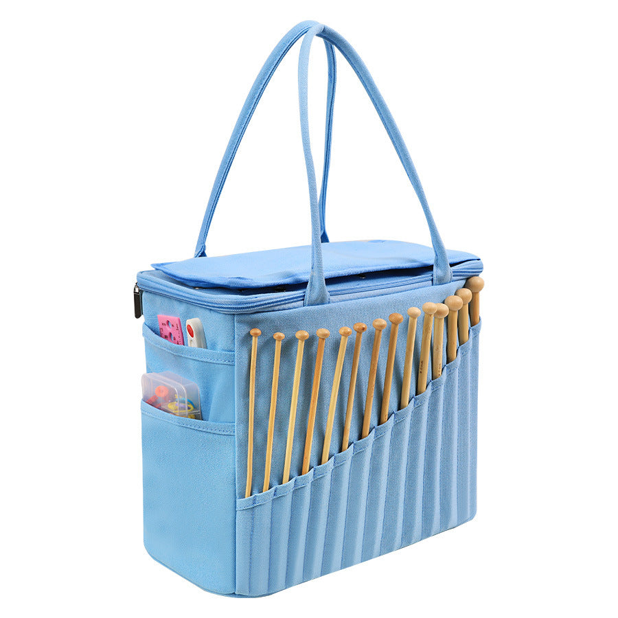 Large-Capacity Crochet Organizer Tote for Travel & Outdoor Storage