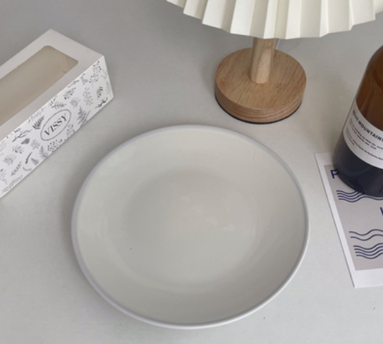 8-Inch Ceramic Plate Set for Kitchen Storage - Multiple Styles