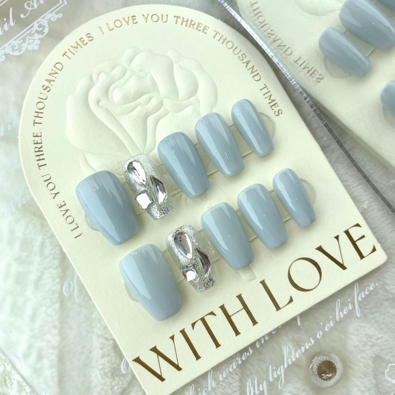 Removable Nail Stickers with Glue - Multiple Sizes