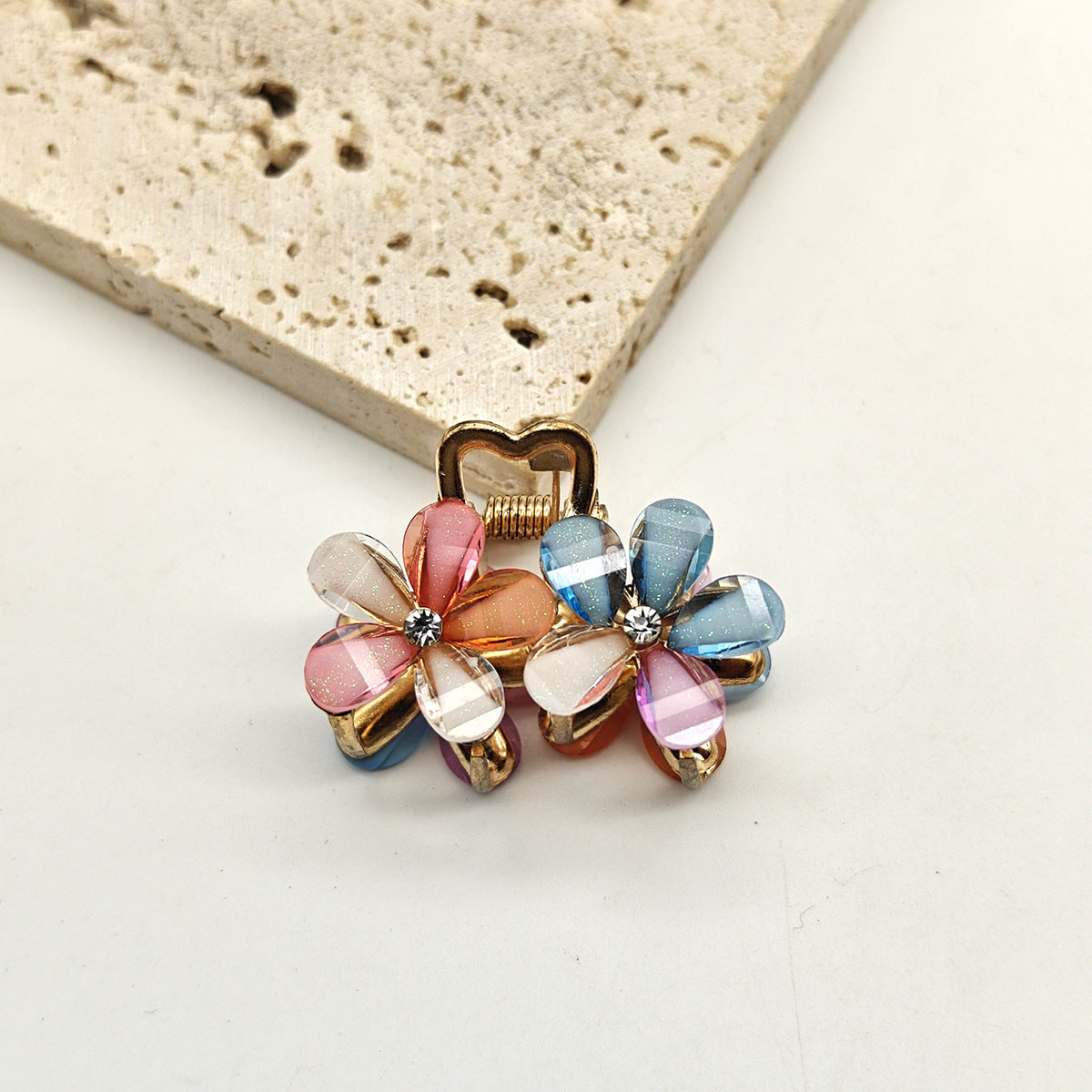Mini Flower Hair Accessories Set for Women - Colorful Hair Pins & Clips