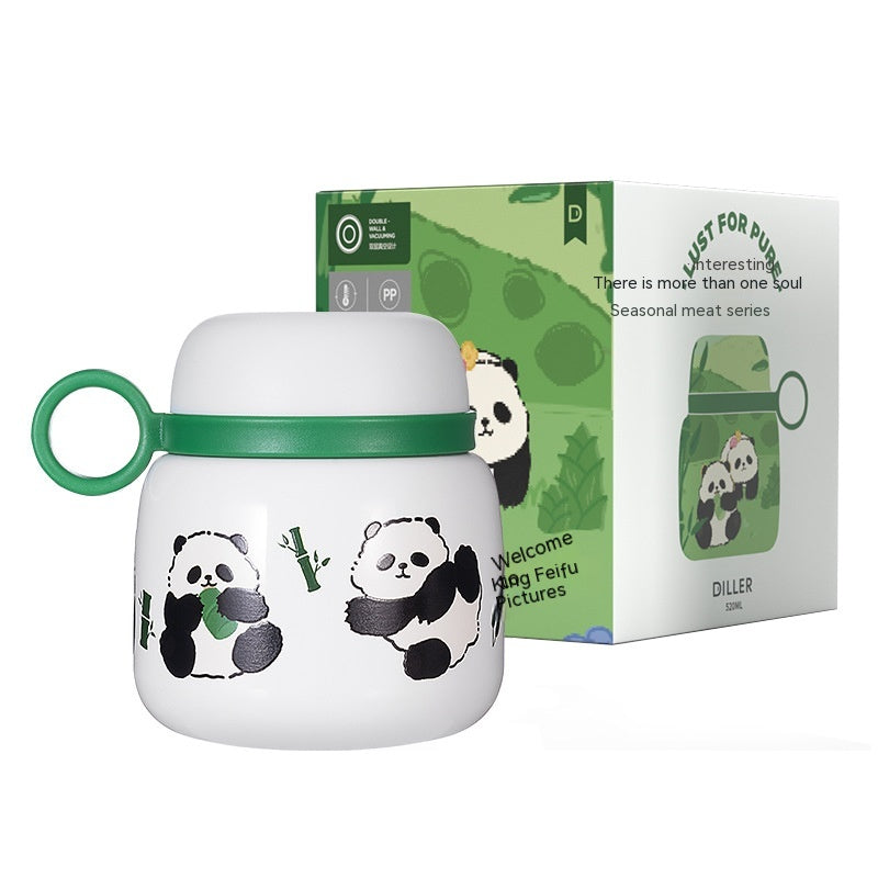 Insulated Panda Mug Stainless Steel Travel Water Cup Gift for Kids & Adults