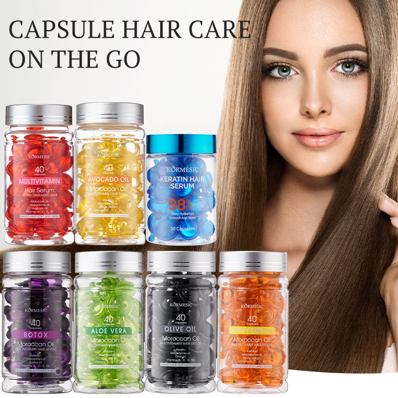 Moroccan Oil Aloe Vera Hair Oil Capsules - Hair Treatment 40 Count