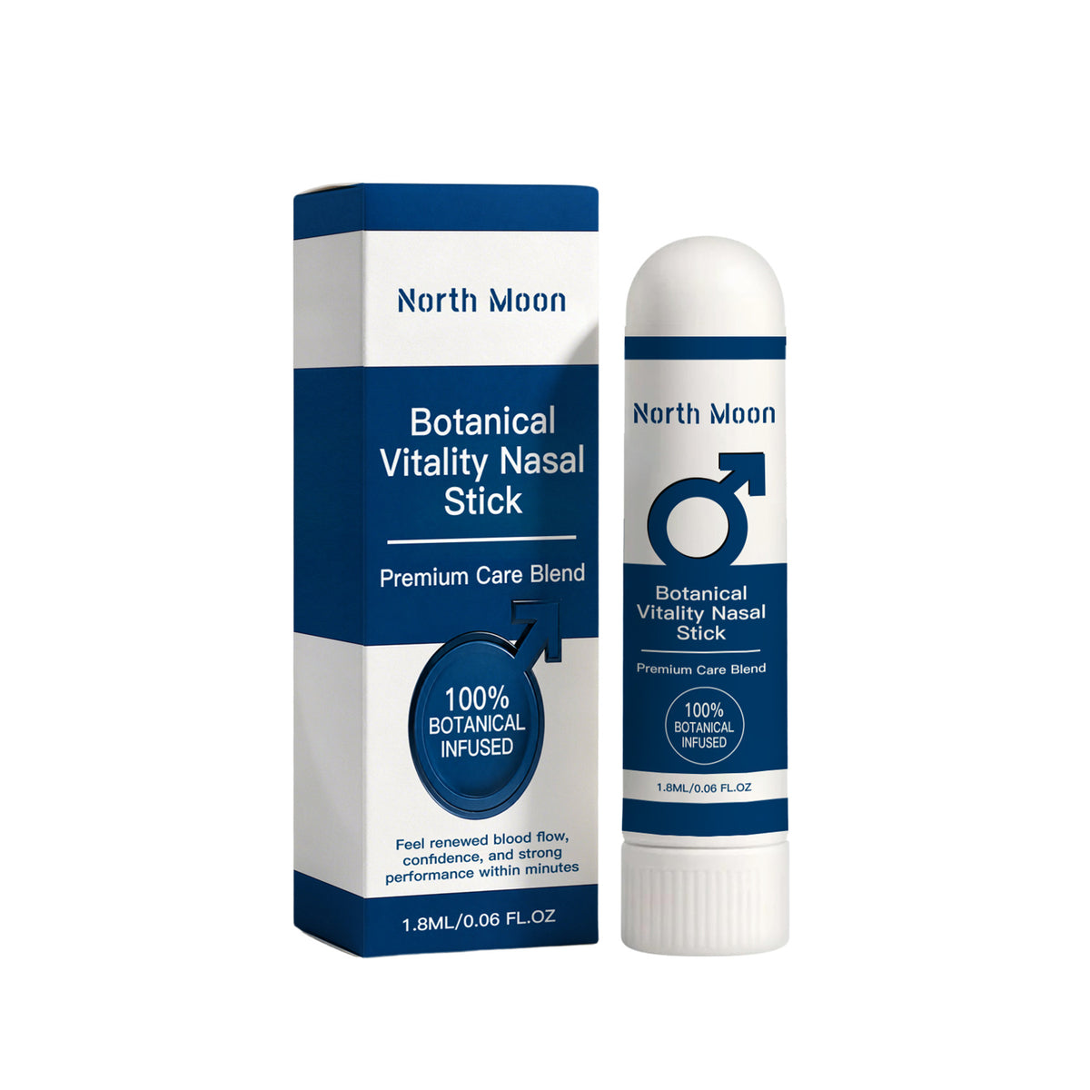 Men's Nasal Suction Stick 1.8ML Vitality Nasal Aspirator - Health & Beauty