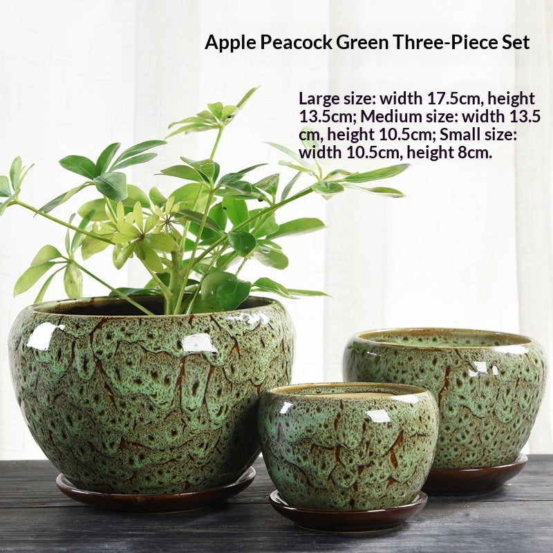Minimalist Succulent Pot Set - Breathable, Durable Terracotta Planters with Trays