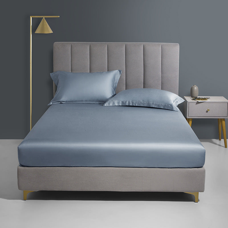 Tencel Bed Hat Single Piece Sleeping Cover - Solid Color Bedspread