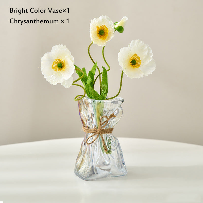 Glass Vase for Dried Flowers - Nordic Home Table Decor Accessory