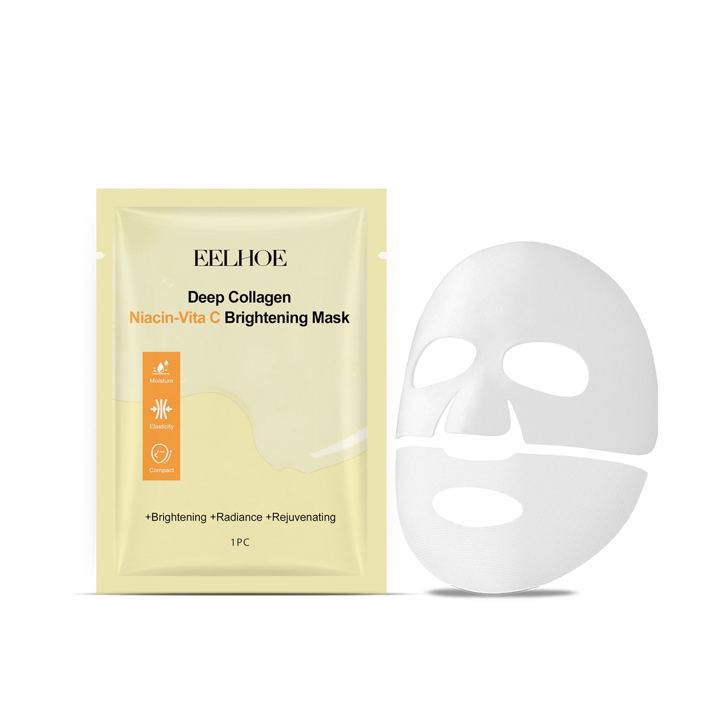 Niacinamide & Vitamin C Brightening Facial Sheet Mask - Hydrating Skincare