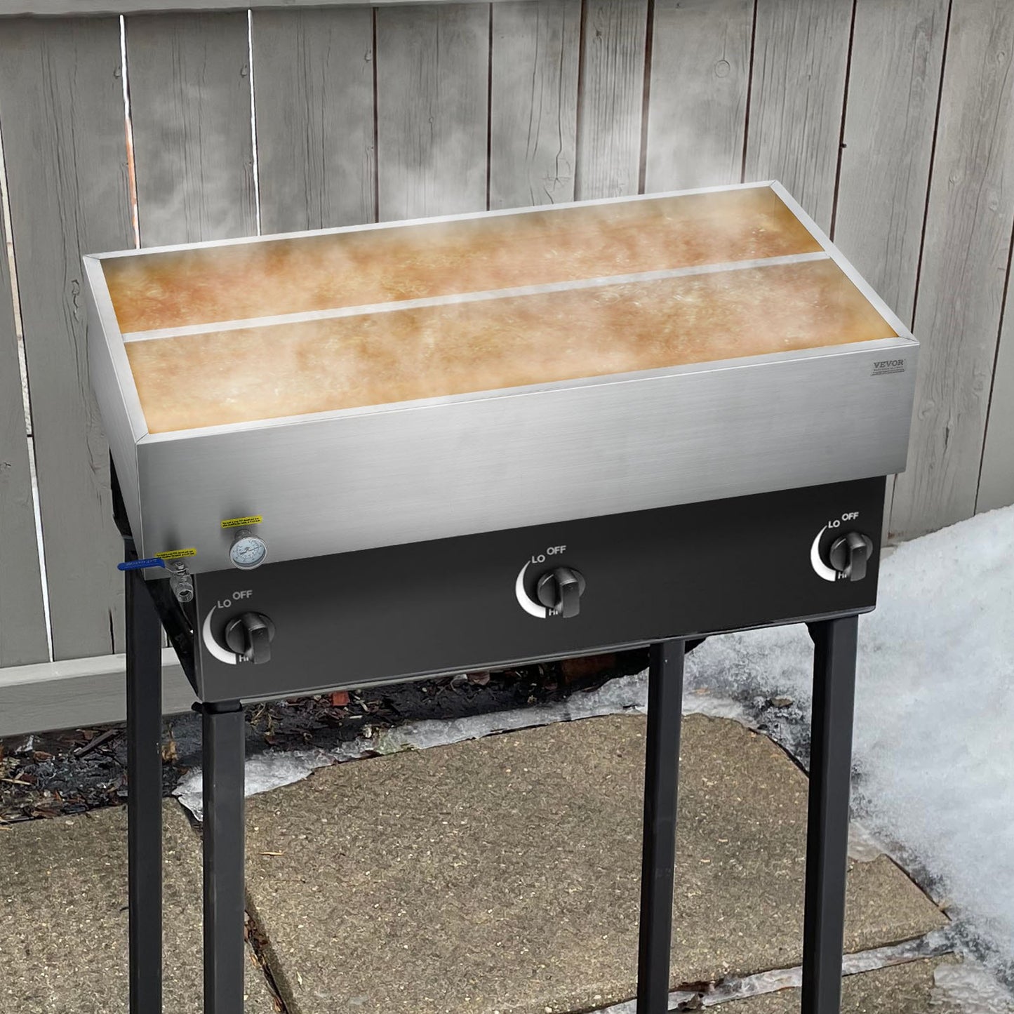 304 Stainless Steel Maple Syrup Evaporator Pan with Thermometer