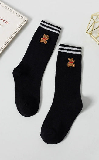 Cotton Crew Socks for Men Women - Medium Size, Navy, 1 Pair