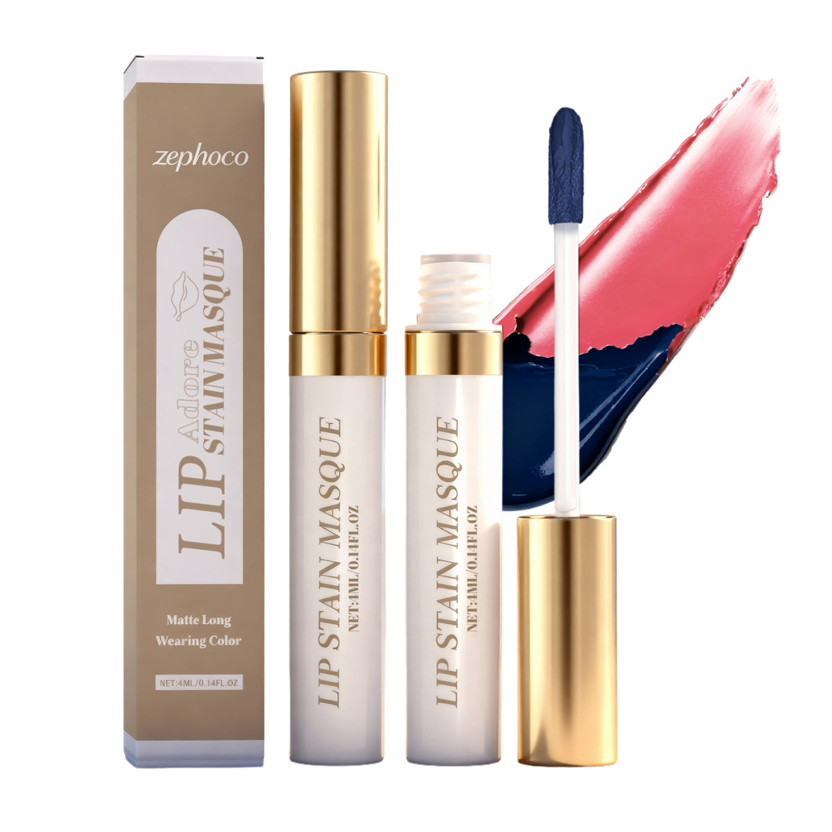 Lip Stain Mask - Hydrating Lip Makeup with Color Options