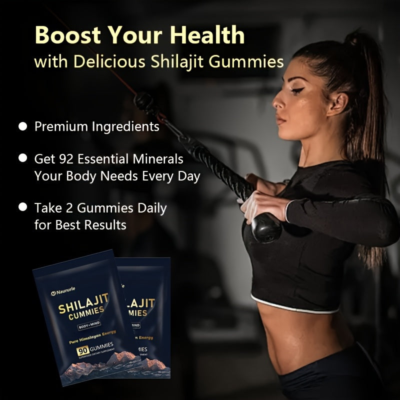 Himalayan Shilajit Gummies - 90 Count Energy & Wellness Supplement