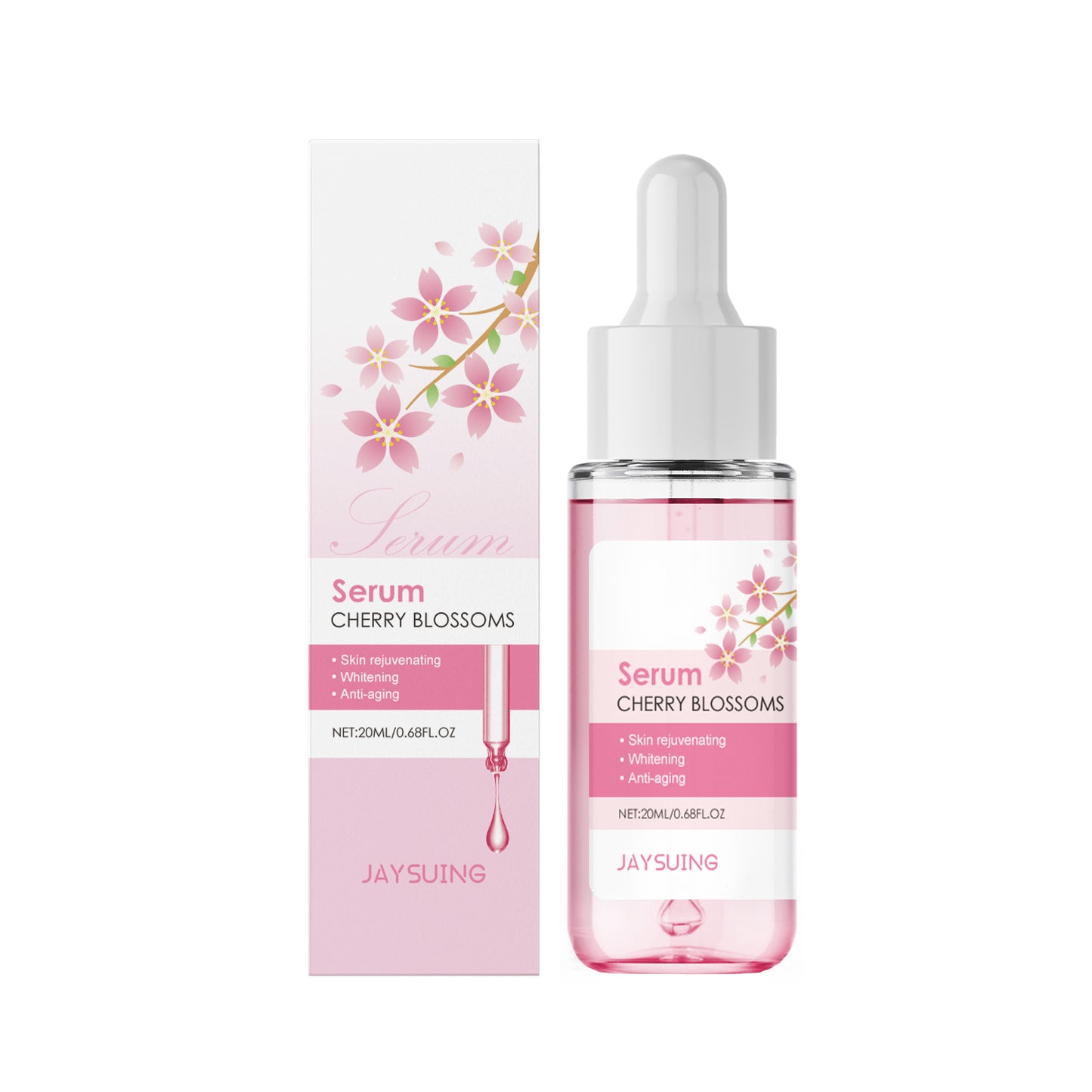 Cherry Blossom Hydrating Facial Serum - 20ml Moisturizing Skin Care Essence