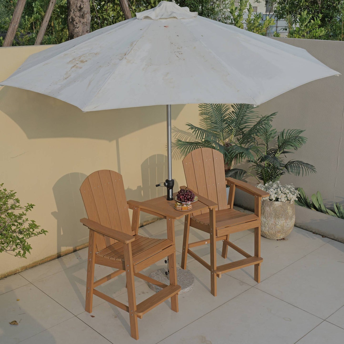 Outdoor Bar Chair Set Perfect For Patio Happy Hour Togethers & Casual