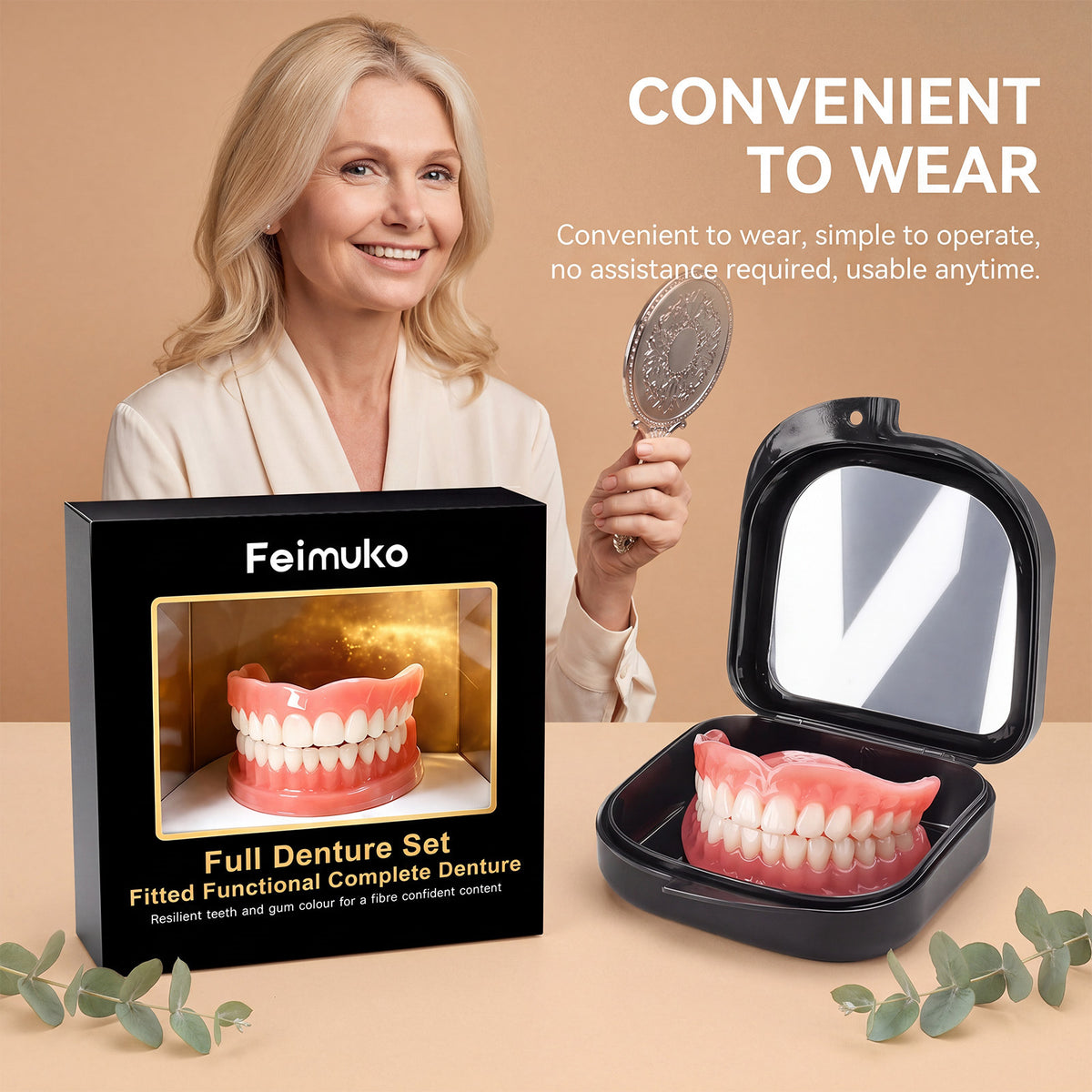 Denture Set Dental Cosmetic Kit For Correcting Gaps Between Teeth