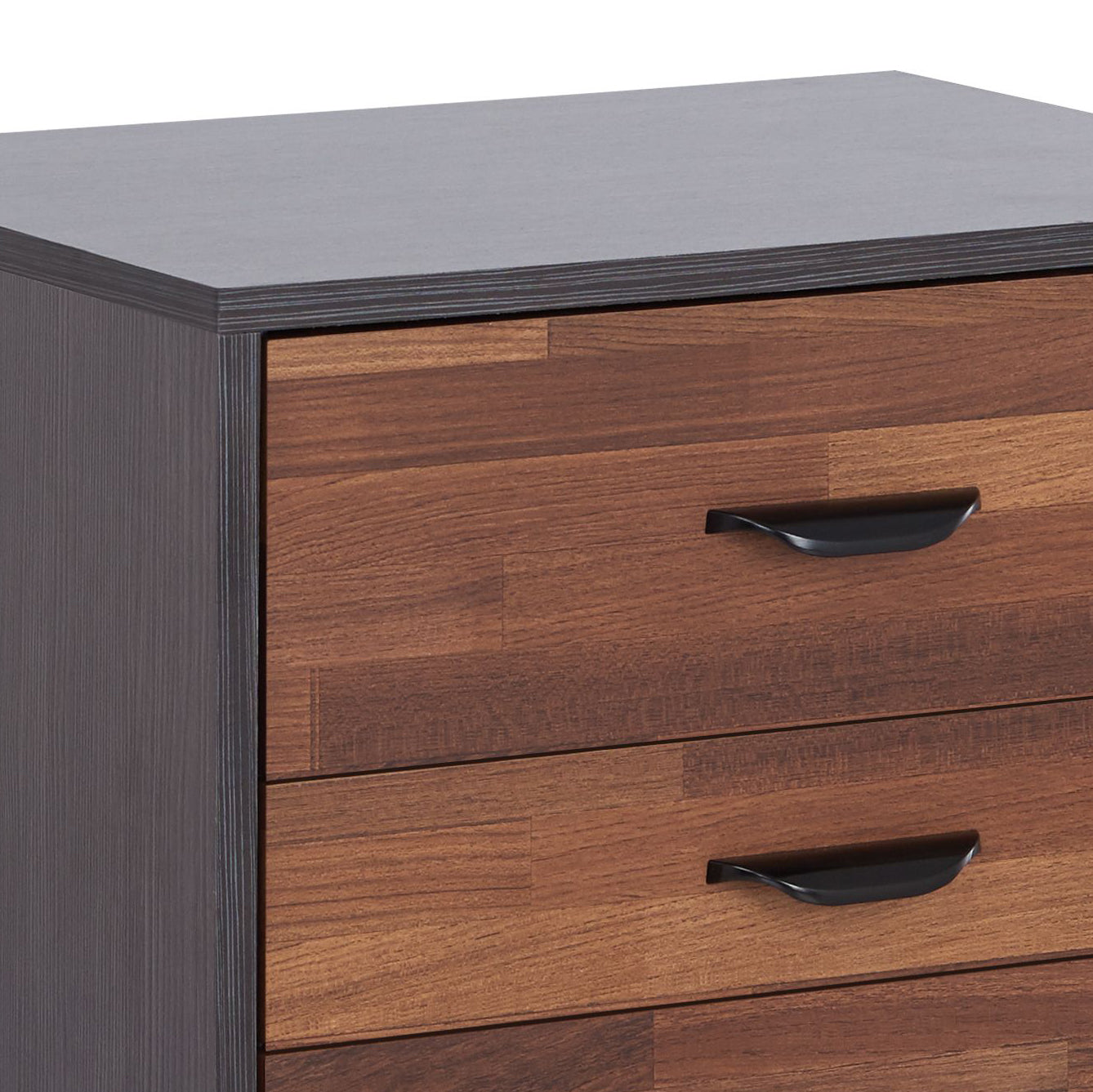 Eloy Espresso Walnut Accent Table with Storage Drawers
