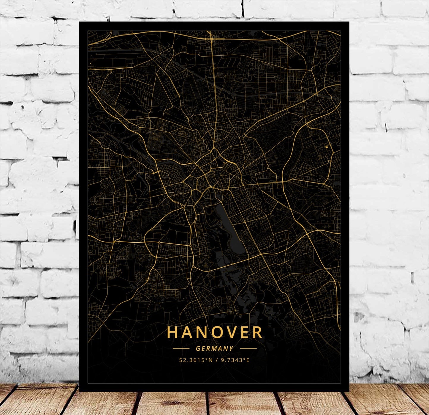 Modern Landscape Decorative Canvas Wall Art for Living Room - Flensburg Germany