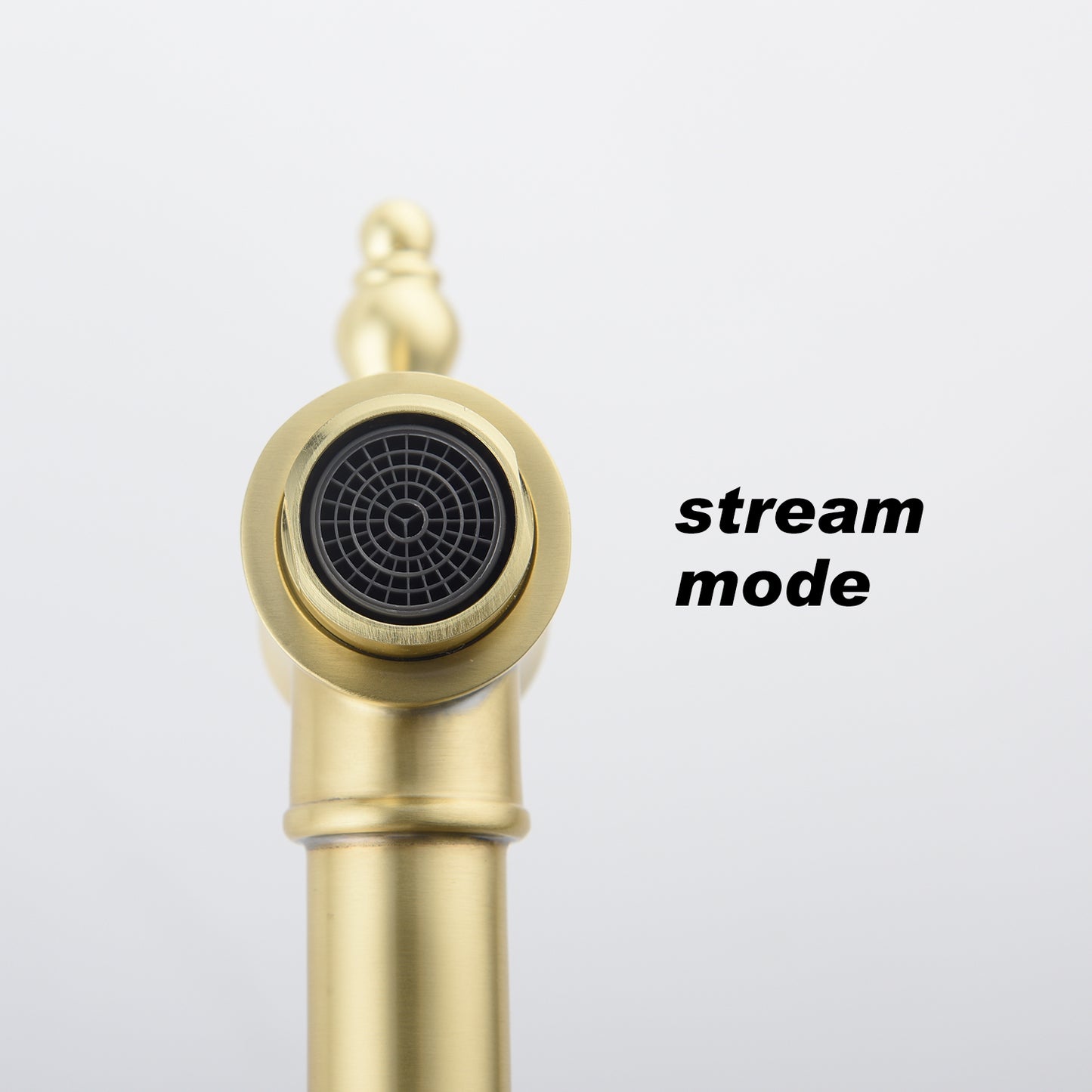 Wall Mount Pot Filler Faucet - Brushed Gold, 21" Reach
