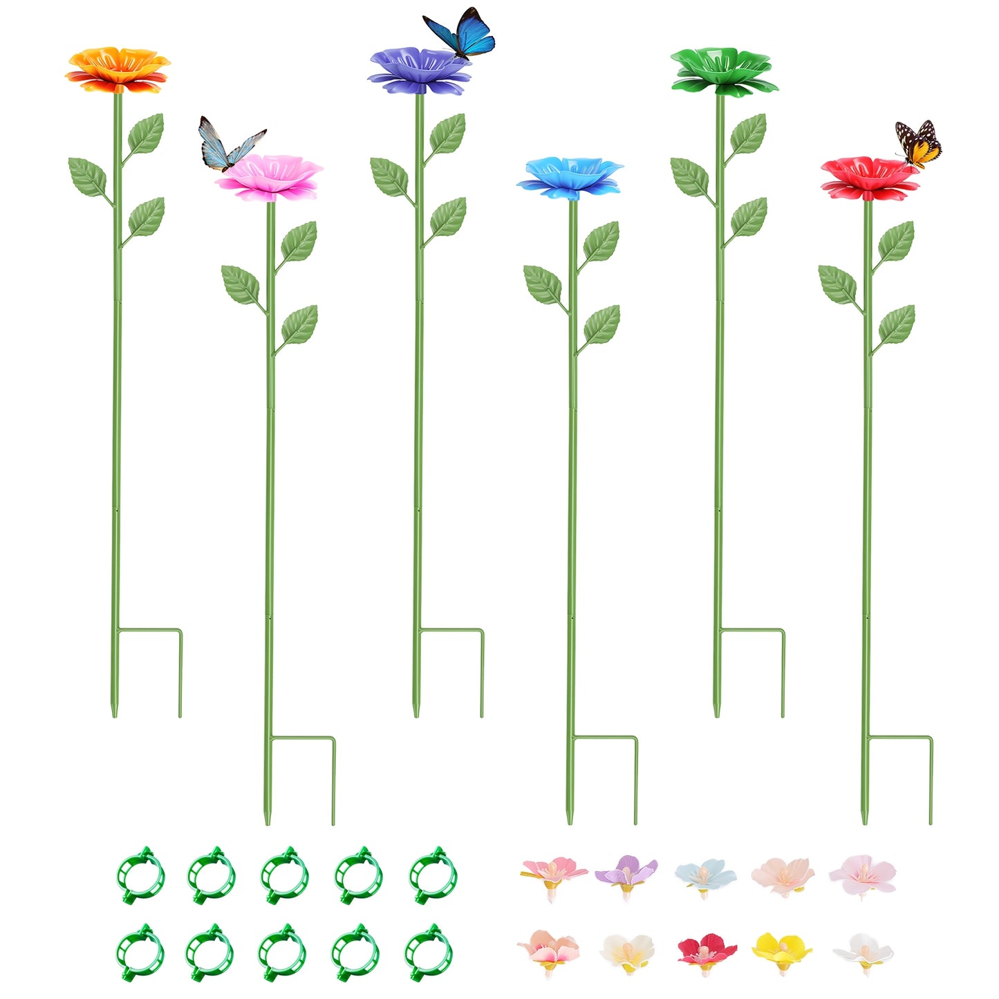 Pollinator Water Stakes - Flower Design Bee & Butterfly Waterer