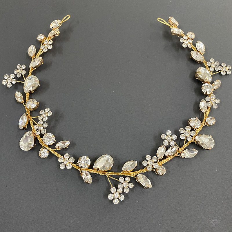 Rhinestone Flower Headband
