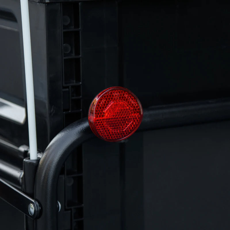 Bike Cargo Trailer with Removable Storage Box - Black Bicycle Trailer
