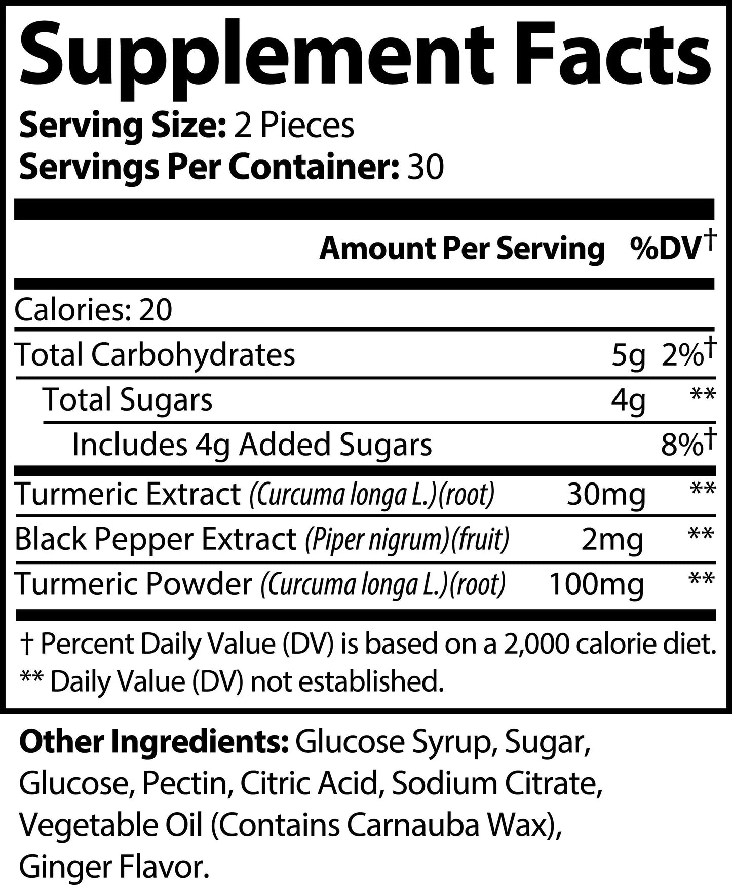 Turmeric Curcumin Gummies with Ginger - Vegan Joint & Immune Support - 60ct