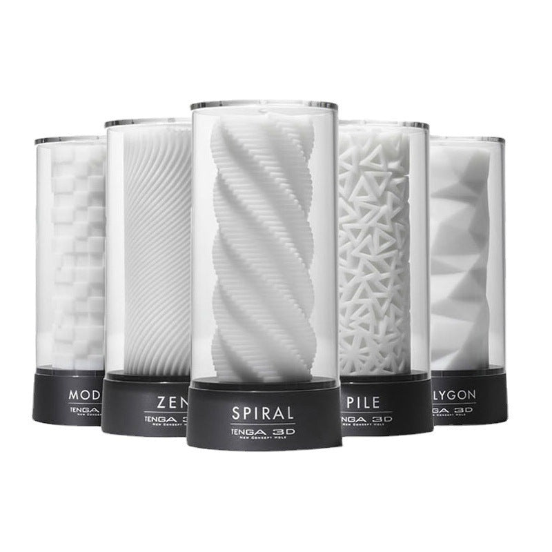 Men's 3D Rubber Masturbator - Multiple Styles & Sizes, Antibacterial