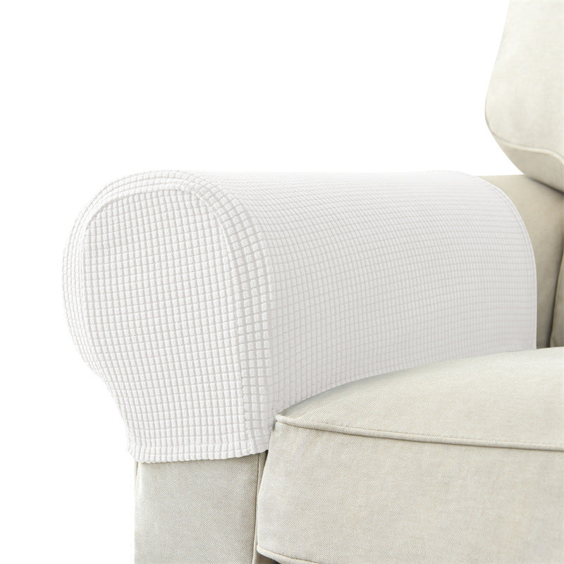 Solid Color Sofa Armrest Cover Set - Protective & Versatile Home Decor