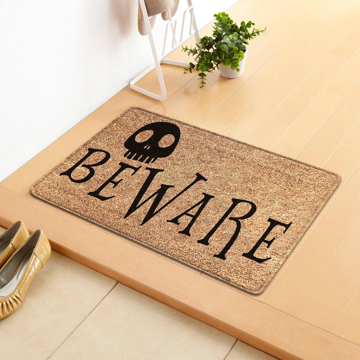 Halloween Letter Door Mat - Modern Rectangular Floor Carpet for Home & Garden