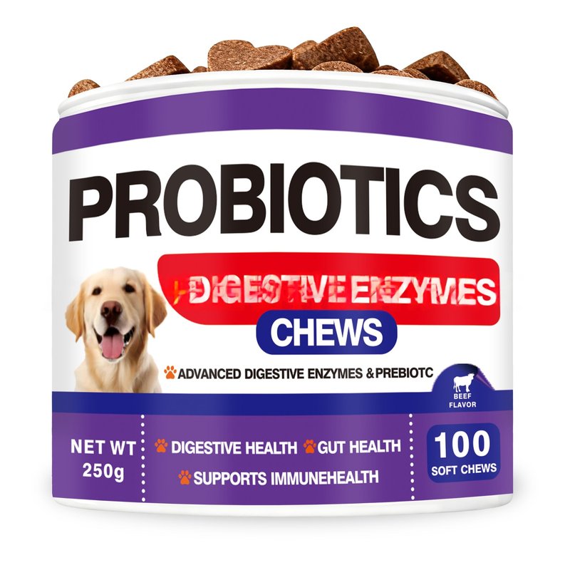 Dog Probiotic Chewable Tablets - Digestive Support - 250g
