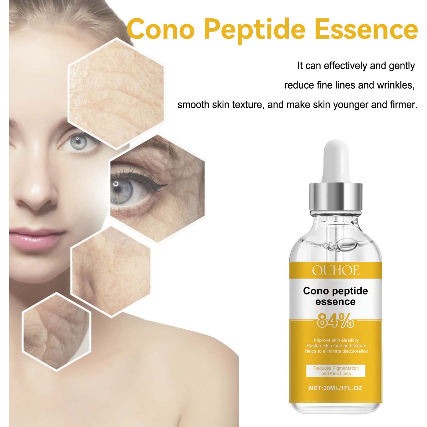 Peptide Anti-Aging Facial Essence - Moisturizing & Smoothing Serum 30ml