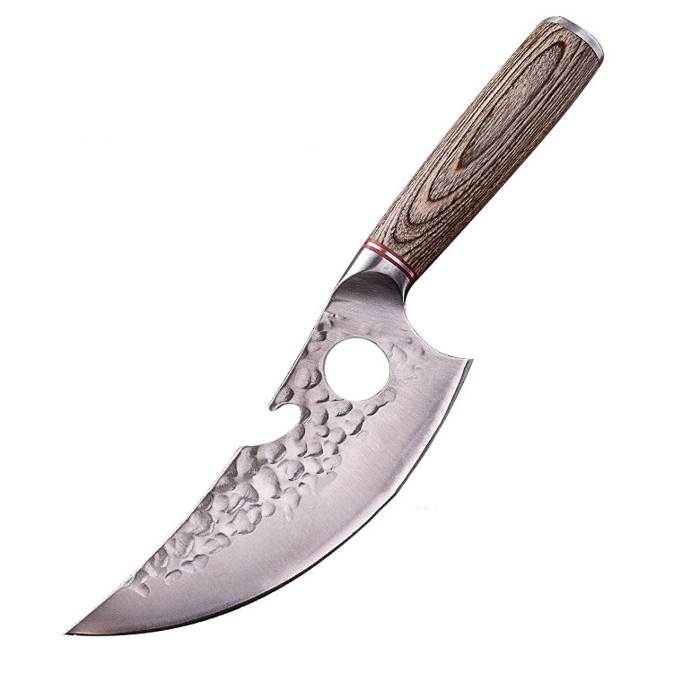 Japanese Style Hand Forged Kitchen Knife - High Carbon Steel, Replaceable Blade